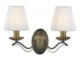 Wall Light Brass Andretti Antique Searchlight 9822-2ab