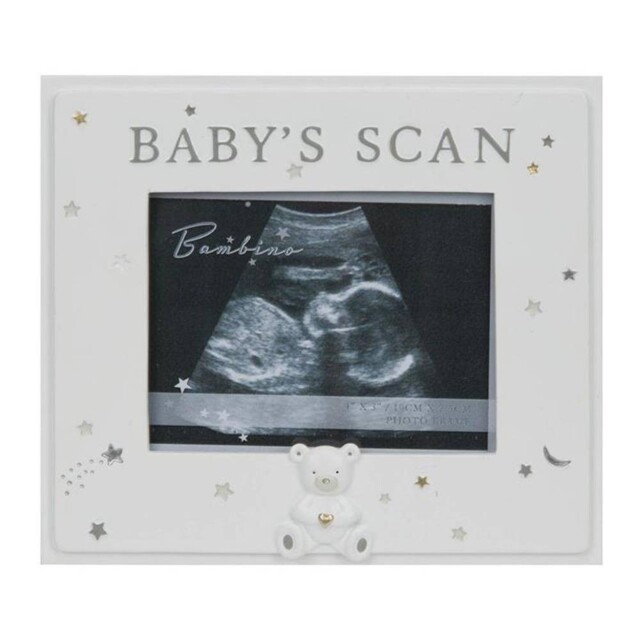 Bambino Baby Scan Photo Frame - 4 X 3 Inch Photo - Handpainted