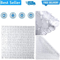 Anti-slip Square Pebbles Shower Mat Large Anti-bacterial Safety Bath