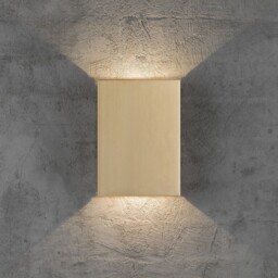Nordlux Fold 15 Coastal Ip54 Led Wall Light In Brass Rrp £149.95