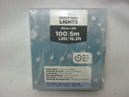 Kaemingk Led Battery String Micro Lights 100 Lights Cool White 496080