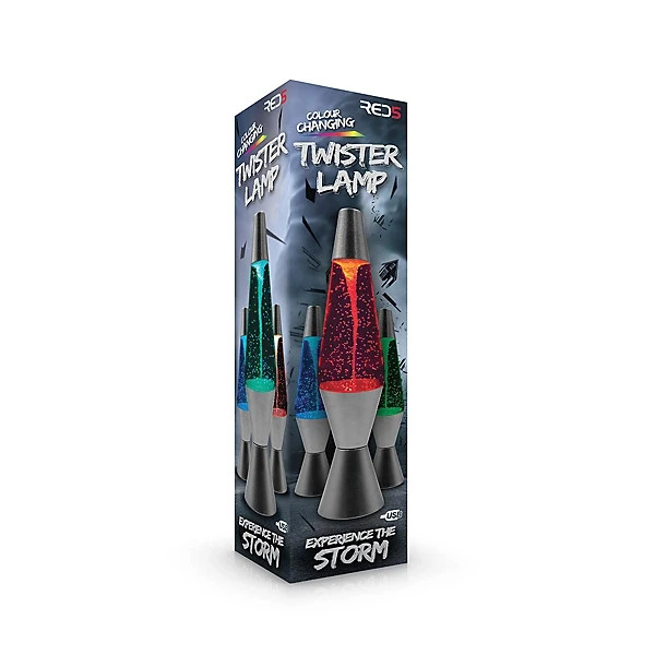 Red5 Colour Changing Twister Lamp - Silver