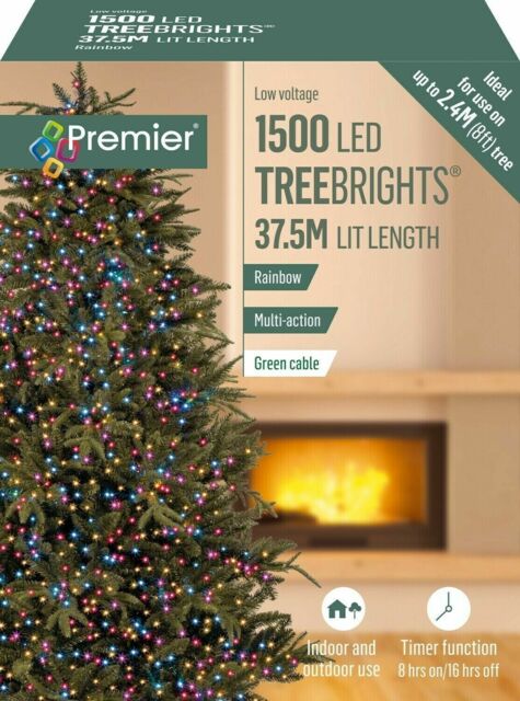 Premier 1500 Led Multi-action Treebrights Christmas Tree Lights Timer