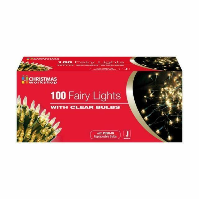 The Christmas Workshop 75220 Shadeless Indoor Clear Fairy Lights -