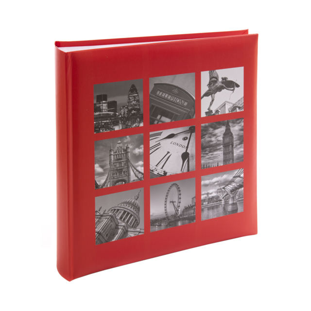 Kenro London Red Traditional Photo Album With 100 Pages 29x32cm