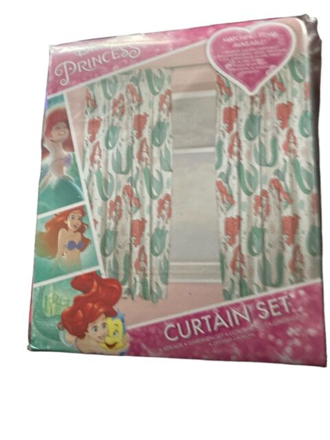 "Disney Princess Oceanic Little Mermaid Curtains, 66"" X 72"" Drop"