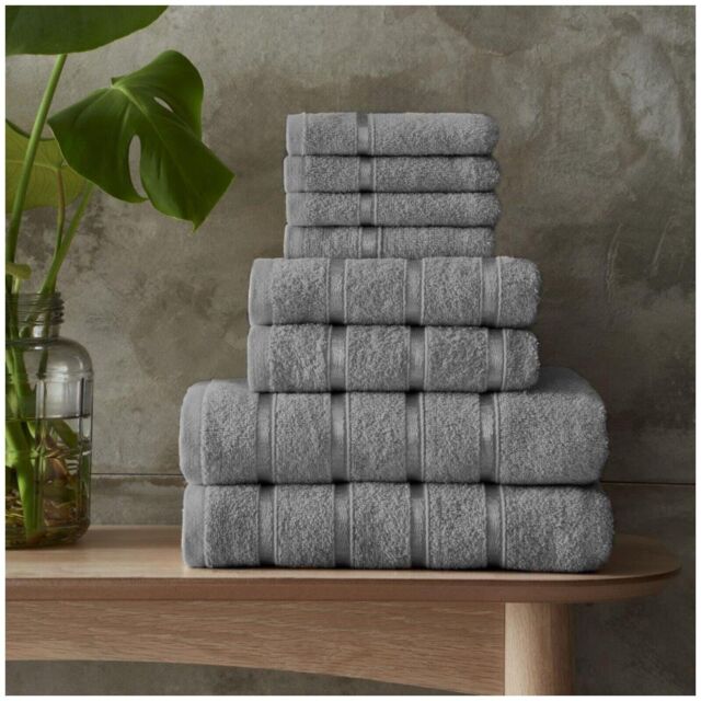 8pc Towel Bale Set Luxury 100% Egyptian Cotton Bath Hand Face Bathroom