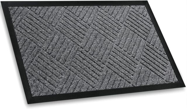 Mibao Door Mat Indoor And Outdoor, 40 X 60 Cm, Dark Grey, Anti Slip,
