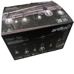 Artika Solar String Lights 20 Led 12.8m Patio Garden Outdoor Bar
