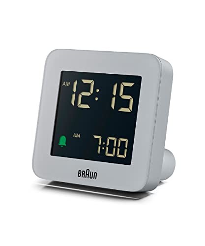 [domestic Authorized Import] Braun/brown Table Clock Digital Alarm