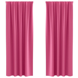 Blackout Curtains With Rings 2 Pcs Polyester Window Treatment Bedroom