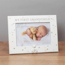 Bambino Baby Photo Frame - My First Grandchild - Teddy Bear Icon - 6 X