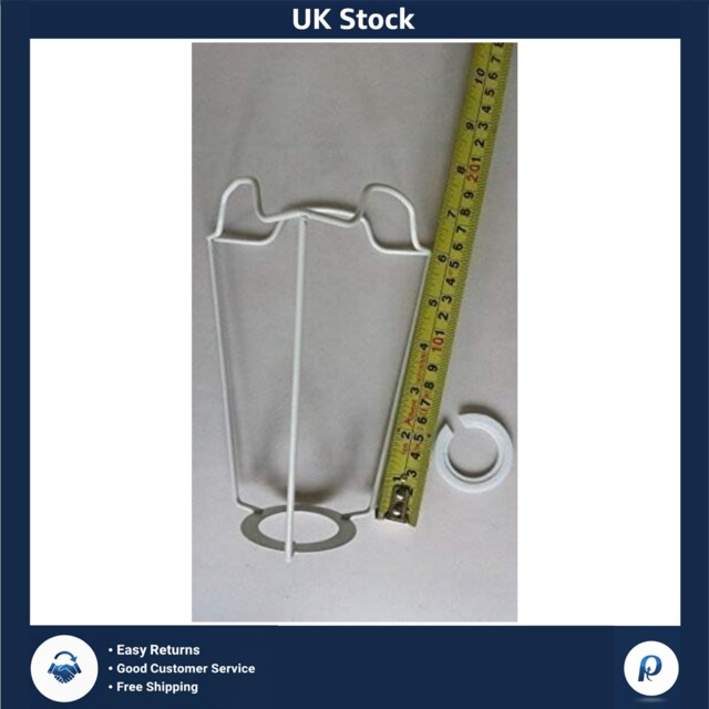 White 6 Inch Es Shade Carrier For Duplex Fitting Lampshades 1 Pack