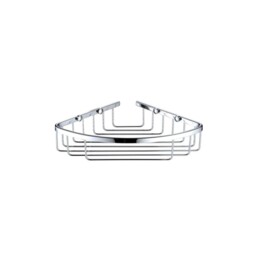 Bristan Chrome Wall Mounted Closed Front Corner Basket - Comp-bask04-c