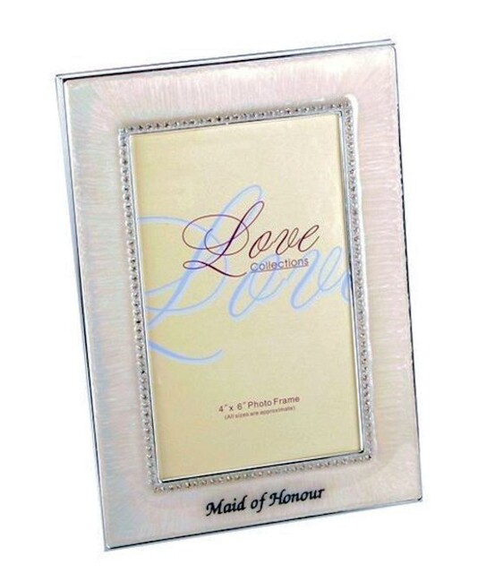 "Wedding Party Photo Frame 4"" X 6"" - Maid Of Honour Thank You Gift"