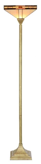 Art Deco Tiffany Style Uplighter Floor Lamp