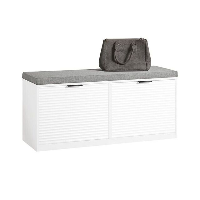 Sobuy Hallway Shoe Storage Bench Cabinet With Flip-drawer &