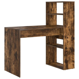 Desk With Shelf With Storage Engineered Wood Study Modern Writing Home