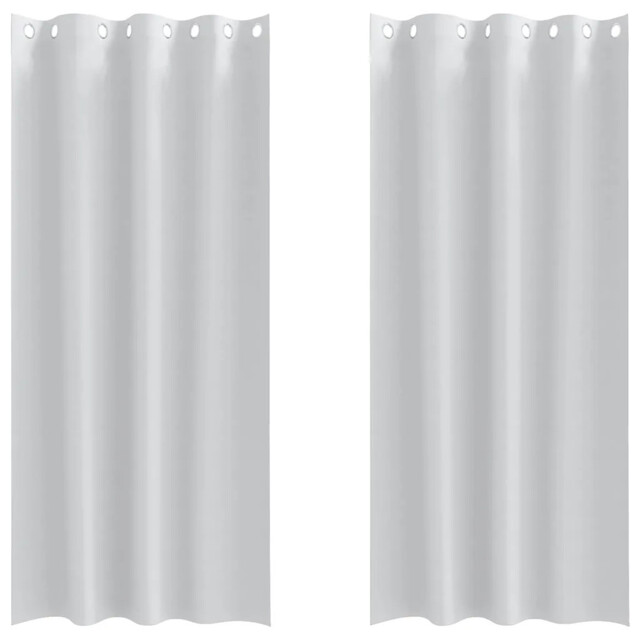 Blackout Curtains With Rings 2 Pcs Polyester Window Treatment Bedroom