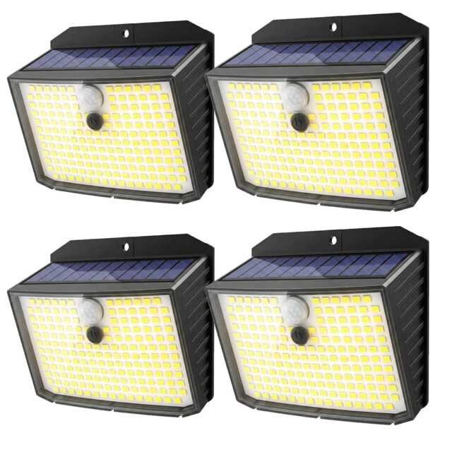 Claoner Solar Security Lights Outdoor, Motion Sensor Light 3 Lighting