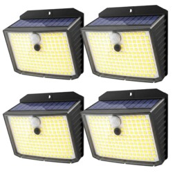 Claoner Solar Security Lights Outdoor, Motion Sensor Light 3 Lighting