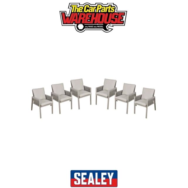 Sealey Dg49 Dellonda Fusion Garden/patio Dining Chairs With Armrests