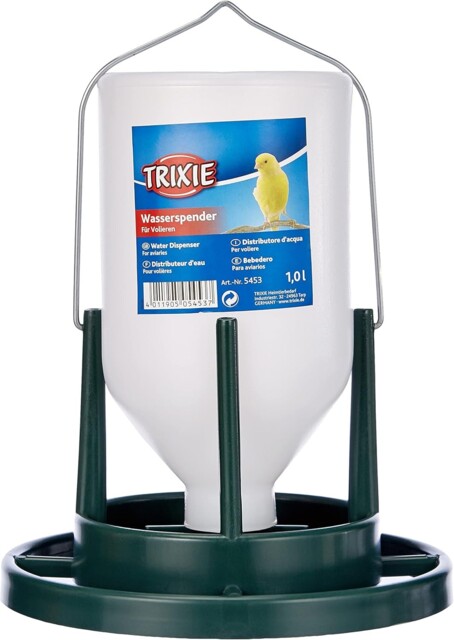 Trixie Plastic Hanging Bird Budgie Finch Aviary 1tr Water Drinker