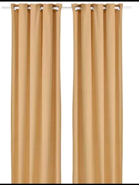 Ikea Moalina Yellow Curtains 1 Pair Extra Long 300cm X 145cm Brand