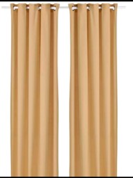 Ikea Moalina Yellow Curtains 1 Pair Extra Long 300cm X 145cm Brand