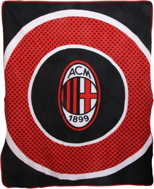 Ac Milan Fleece Blanket Throw Bullseye Acm Fan Gift Official Licensed