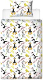 Looney Tunes Gang Single Duvet Cover Reversible Bedding Set Childrens