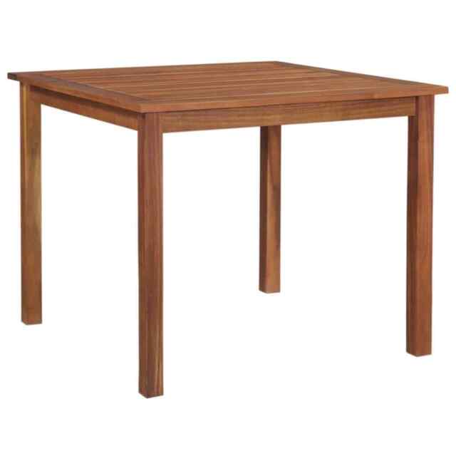 Garden Table 85x85x74 Cm Solid Acacia Wood Vidaxl