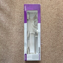 Powermaster Ceiling Gu10 T/bar Spotlight 50w Brush Steel - Uk
