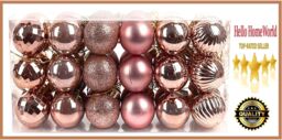 Premier Christmas Tree Decorations Bauble Balls Set 36pcs Gold ✨great
