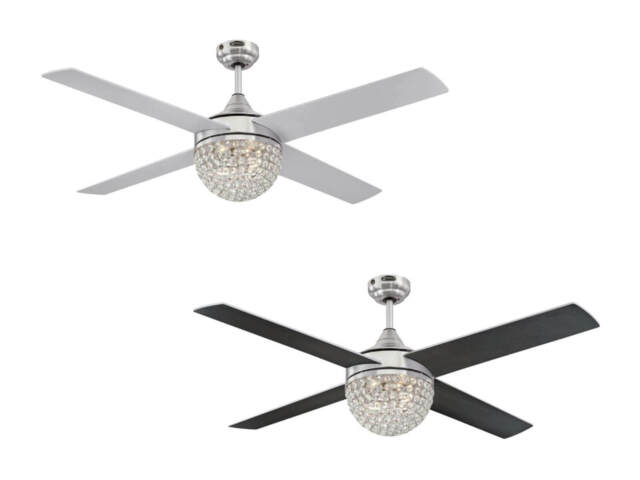 Ceiling Fan With Light Kit And Remote Control Kelcie Matt Nickel 132