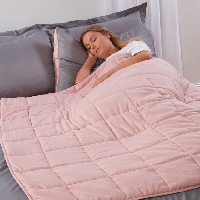 Brentfords Weighted Blanket Adult 4kg Blush Pink, Valentines Gifts For