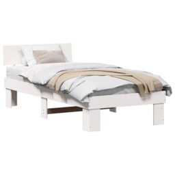 Bed Frame With Headboard Solid Pine Wood Modern Stylish Beds