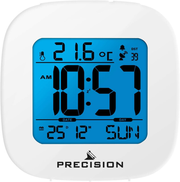 Precision Ap058 Alarm Clock, White, One Size