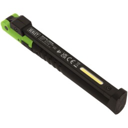 Sealey Rechargeable Slim Folding Pocket Light 2 Cob + 1 Smd Led -