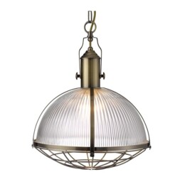 Brand New-single Glass Ceiling Pendant Light In Antique