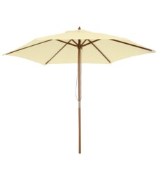 Outsunny 2.5m Wood Garden Parasol Sun Shade Patio Outdoor Wooden