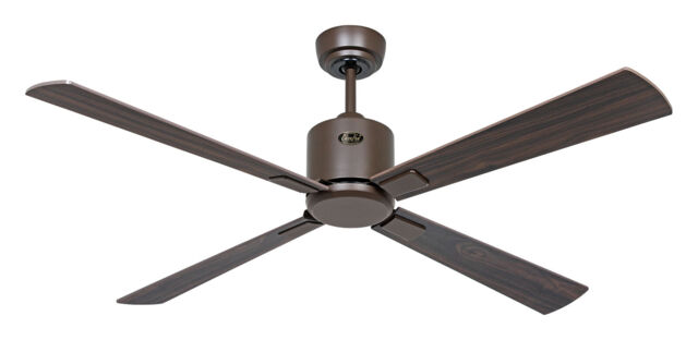 "Dc Ceiling Fan With Remote Indoor Fan Eco Neo Bronze 132 Cm 52"" Walnut"