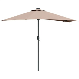 Garden Parasol Polyester And Steel Outdoor Umbrella Patio Sunshade