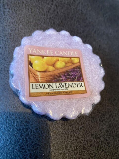 Rare Retired Yankee Candle Wax Melt Tart- Lemon Lavender Scent