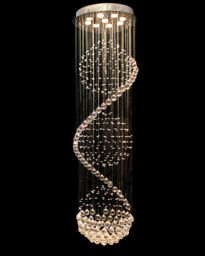 A1a9 Modern Spiral Sphere Crystal Chandelier Spectacular Droplet