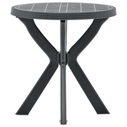 Bistro Table Anthracite Ø70 Cm Plastic Vidaxl