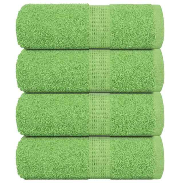 Soap Towels 4 Pcs Apple Green 30x30 Cm 360 Gsm 100% Cotton Vidaxl