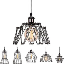Ceiling Pendant Light Industrial Retro Ceiling Lamp Glass Shade