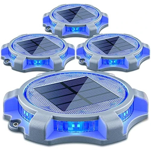 Siedinlar Solar Powered Outdoor Decking Lights With 2 Colours Pack Of