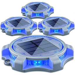 Siedinlar Solar Powered Outdoor Decking Lights With 2 Colours Pack Of